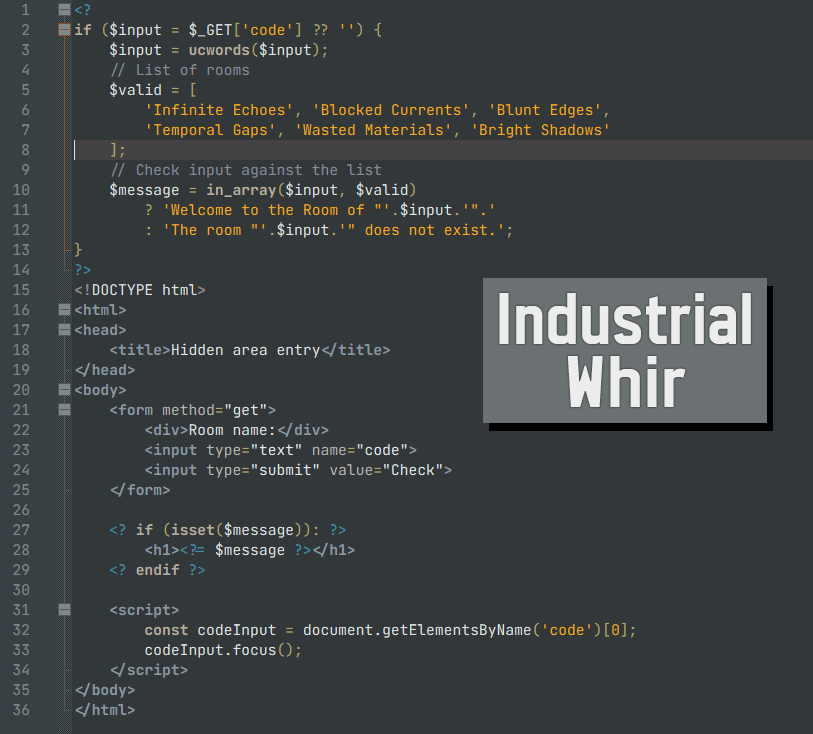 Industrial Whir theme