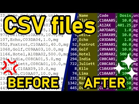 CSV data in Notepad++