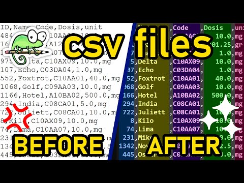 CSV data in Notepad++